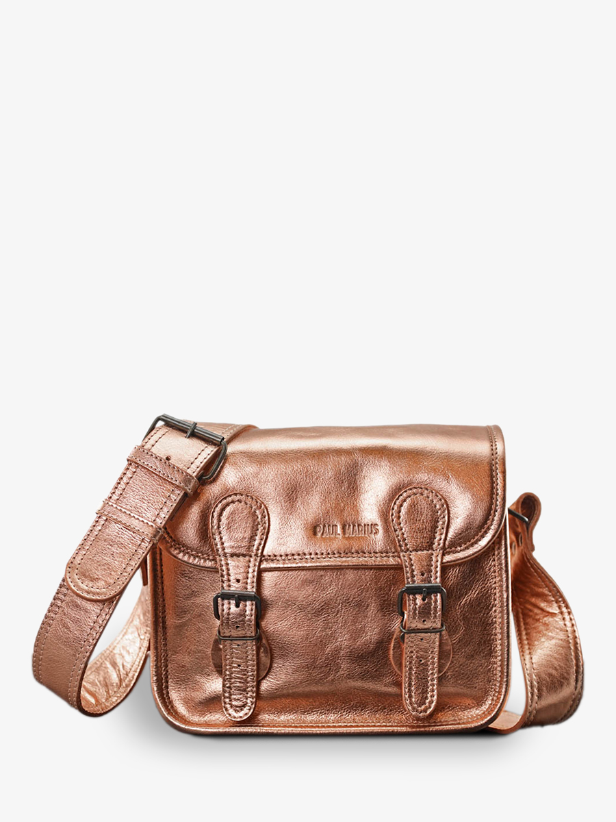 foto-vista-frontale-borsa-a-tramoggia-in-pelle-donna-rosa-dorata-lasacoche-s-oro-rosa-paul-marius-m02s10-g-pi