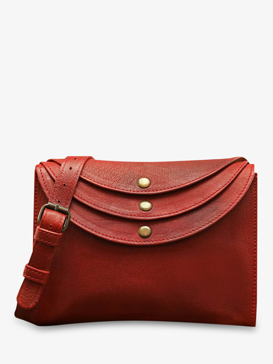 foto-vista-frontale-borsa-a-tracolma-in-pelle-da-donna-rossa-laminaudiere-rossa-olio-paul-marius-m301-or