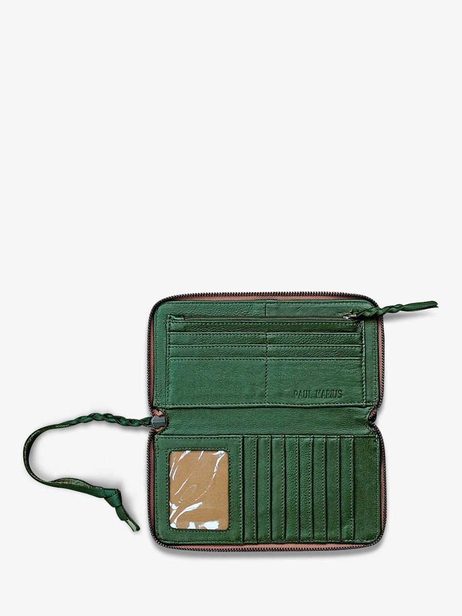 foto-interno-portafoglio-in-pelle-donna-kaki-leportefeuille-charlotte-kaki-paul-marius-m63-k