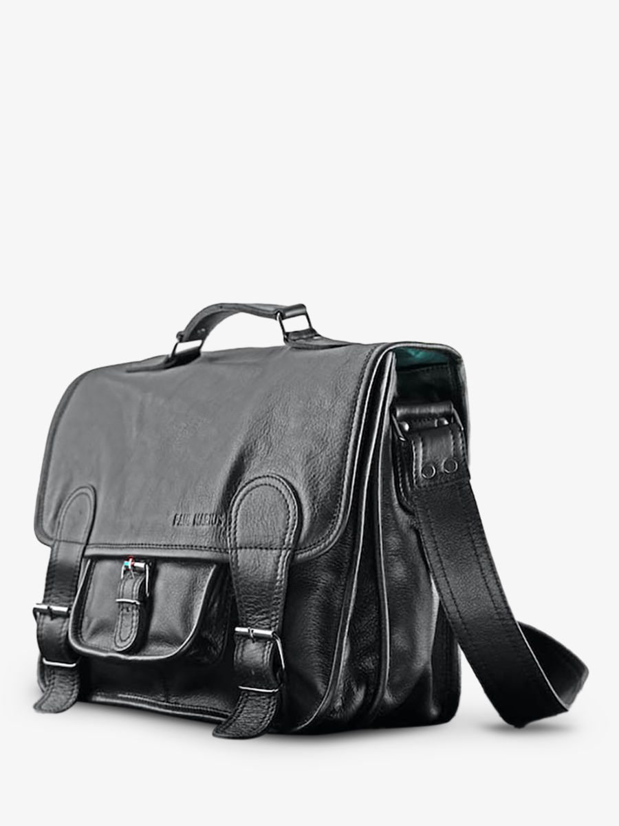 foto-vista-laterale-portadocumenti-in-pelle-per-computer-nero-lecartable-l-nero-paul-marius-m01s16-b