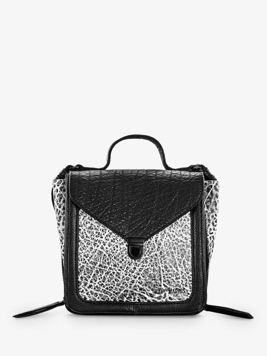 foto-vista-frontale-borsa-a-tramonto-in-pelle-da-donna-mistinguette-empreinte-paul-marius-w20-b-w