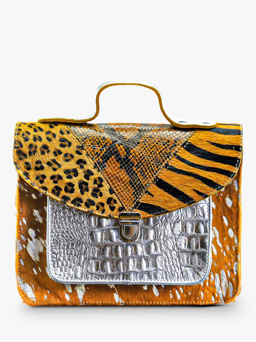 foto-vista-frontale-borsa-a-tramonto-in-pelle-donna-giallo-argento-mademoiselle-george-chimere-safran-argente-paul-marius-w05-ch-y-s