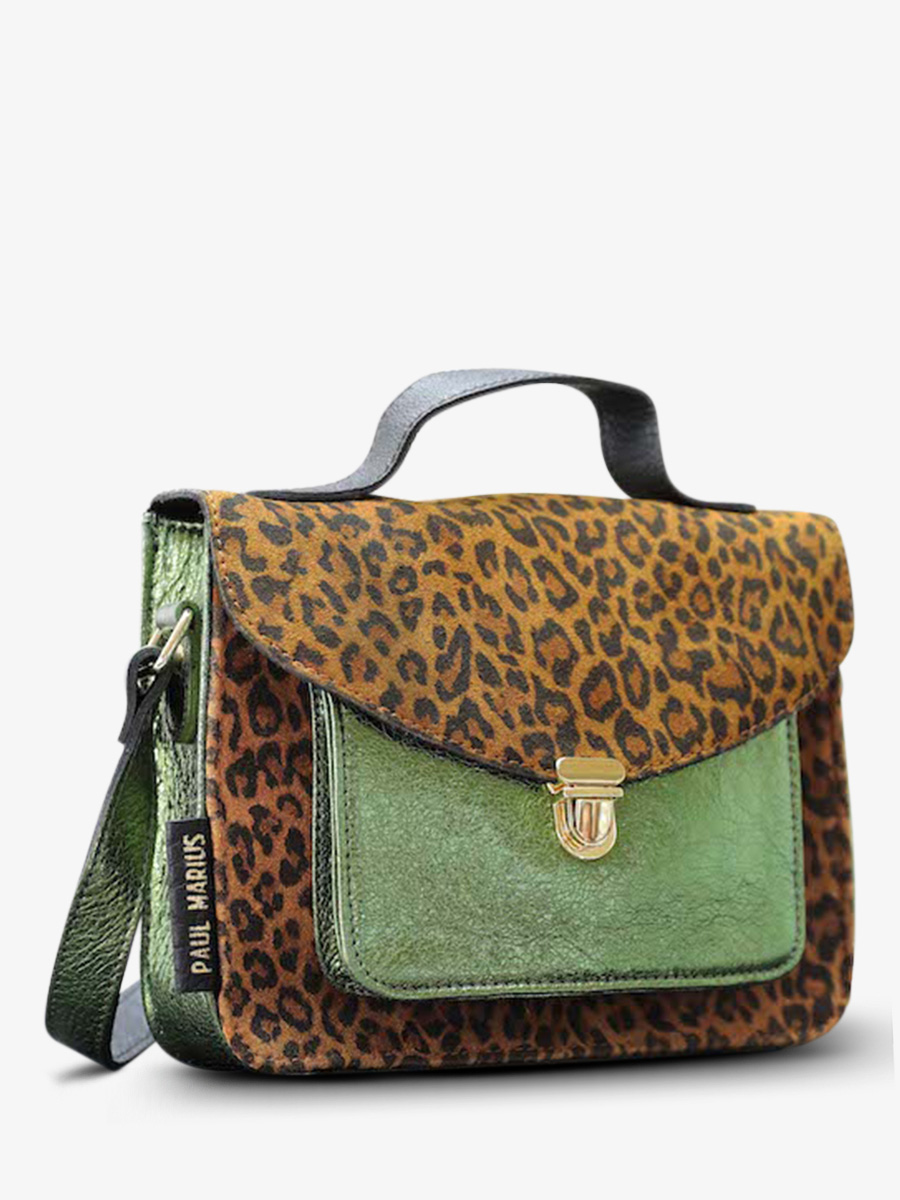 foto-vista-laterale-borsa-a-tramoggia-in-pelle-donna-marrone-verde-mademoiselle-george-leopard-naturale-kaki-metallizzato-paul-marius-w05-lp-l-mcgr
