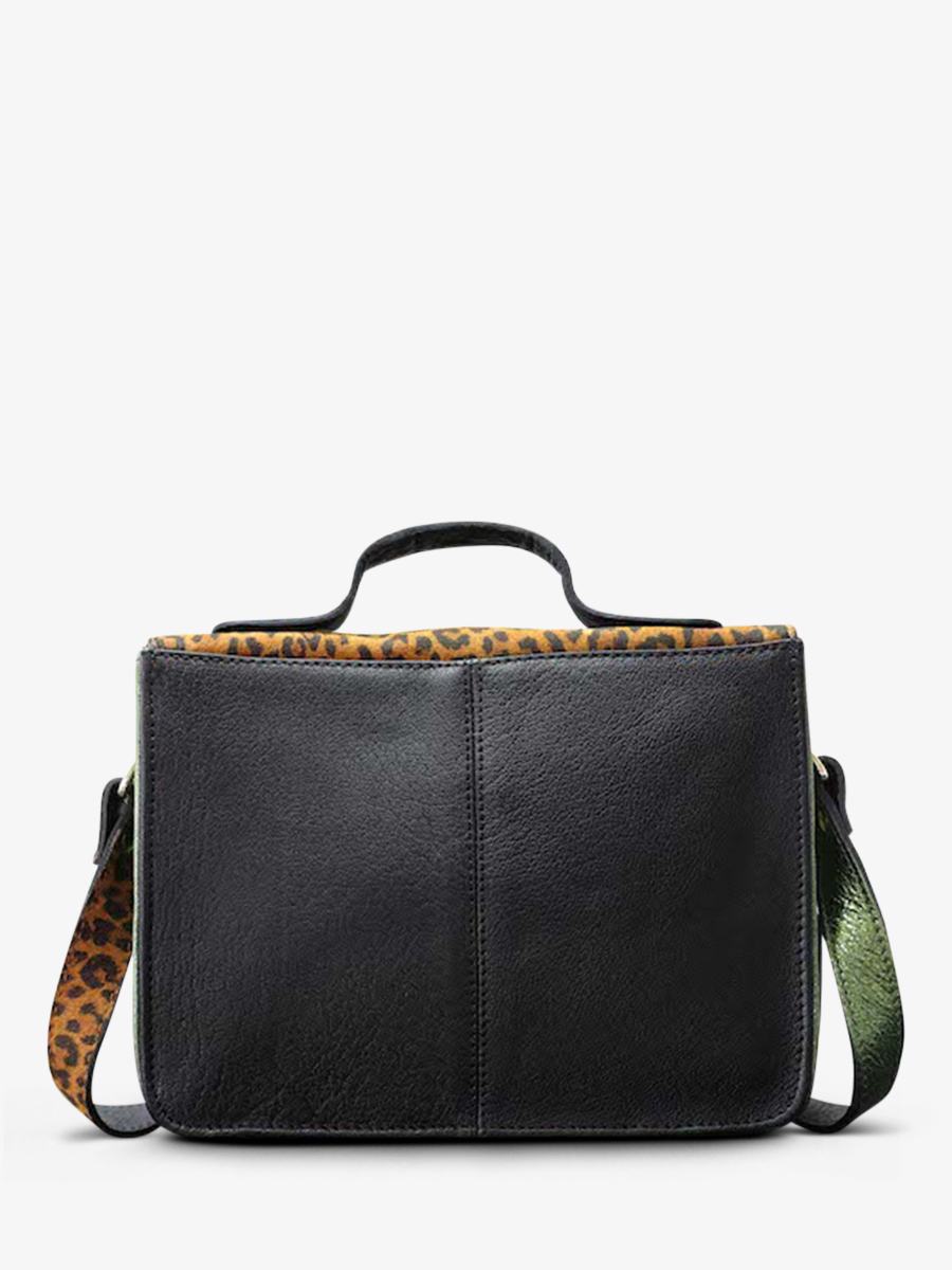 foto-vista-posteriore-borsa-a-tramoggia-in-pelle-donna-marrone-verde-mademoiselle-george-leopardo-naturale-kaki-metallizzato-paul-marius-w05-lp-l-mcgr