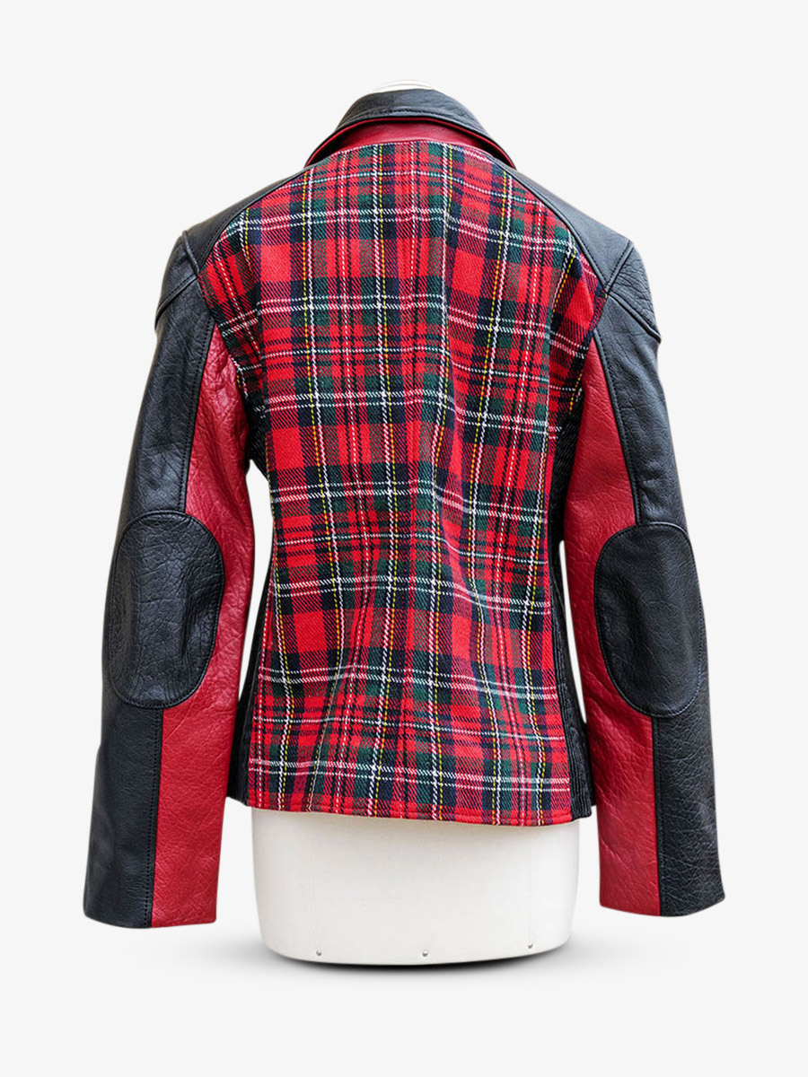 foto-vista-posteriore-perfecto-in-pelle-da-donna-rossa-leperfecto-tartan-rossa-paul-marius-wpj-sco-r-s36