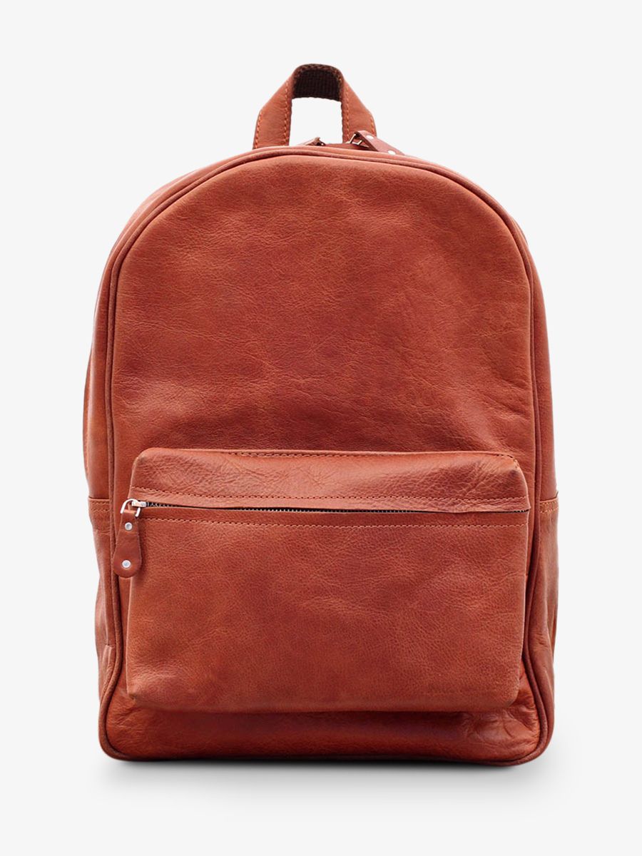 foto-vista-frontale-zaino-in-pelle-marrone-lemariol-naturel-paul-marius-m200-l