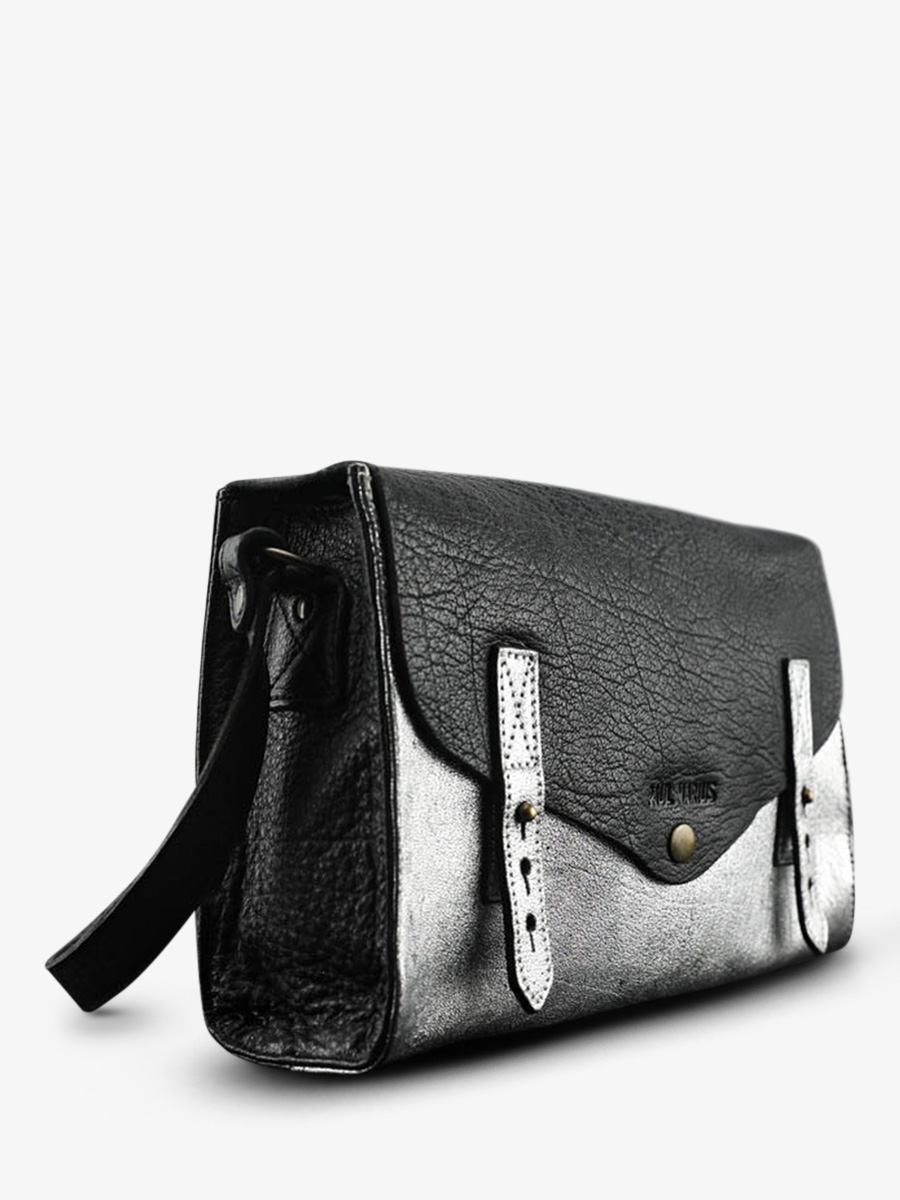 foto-vista-laterale-borsa-a-tramonto-in-pelle-donna-argento-nero-lindispensable-argento-nero-paul-marius-w08-s-b