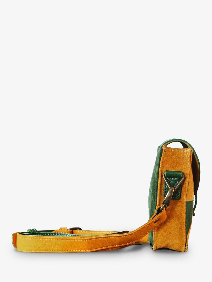 foto-vista-laterale-borsa-a-tramonto-in-pelle-da-donna-kaki-giallo-lepapillon-kaki-safran-paul-marius-w09-k-y
