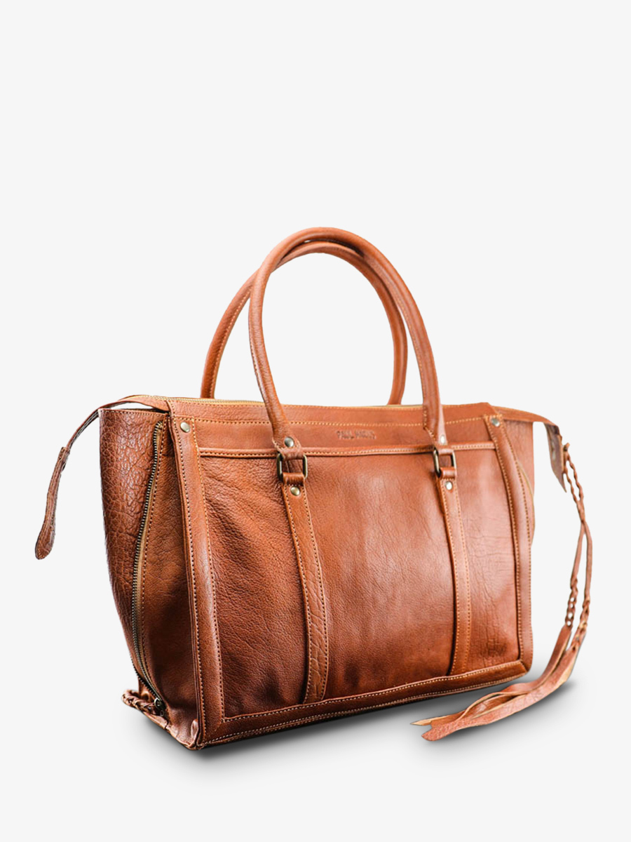 foto-vista-laterale-borsa-a-mano-in-pelle-donna-marrone-lerive-droite-m-naturale-paul-marius-w19m-l