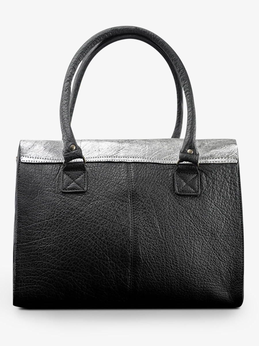 foto-vista-posteriore-borsa-a-tramonto-in-pelle-donna-argento-nero-lerive-gauche-m-argento-nero-paul-marius-w01m-s-b
