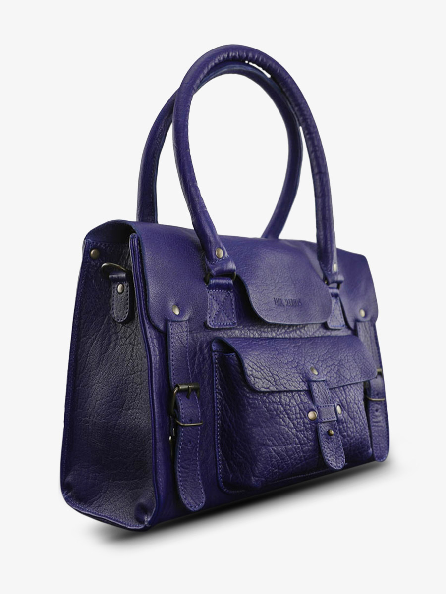 foto-vista-laterale-borsa-a-tramoggia-in-pelle-donna-blu-lerive-gauche-m-blu-egiziano-paul-marius-w01m-egb