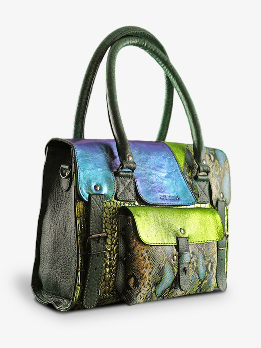 foto-vista-laterale-borsa-a-tracolma-in-pelle-multicolore-lerive-gauche-m-chimere-dragon-paul-marius-w01m-ch-gr