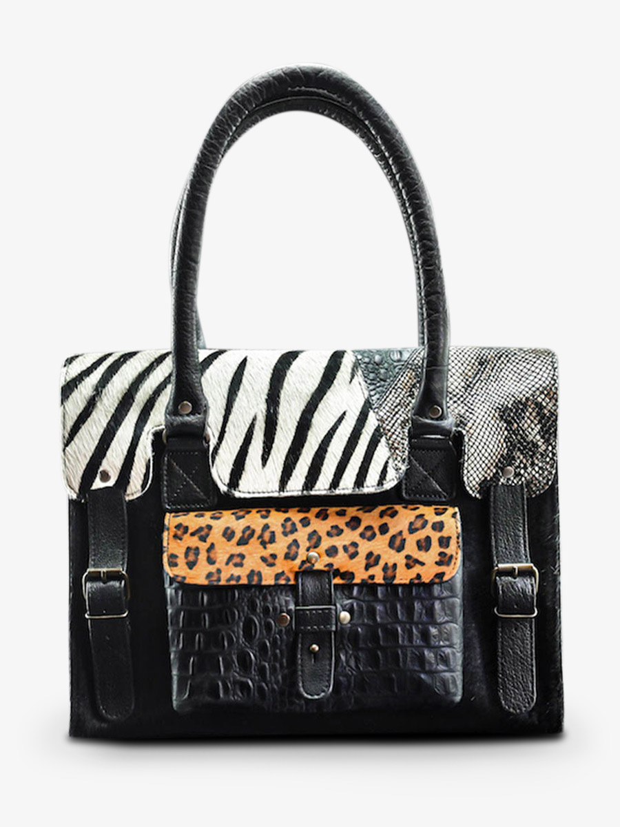 foto-vista-frontale-borsa-a-tramonta-cuoio-donna-nero-lerive-gauche-m-chimere-nero-paul-marius-w01m-ch-b