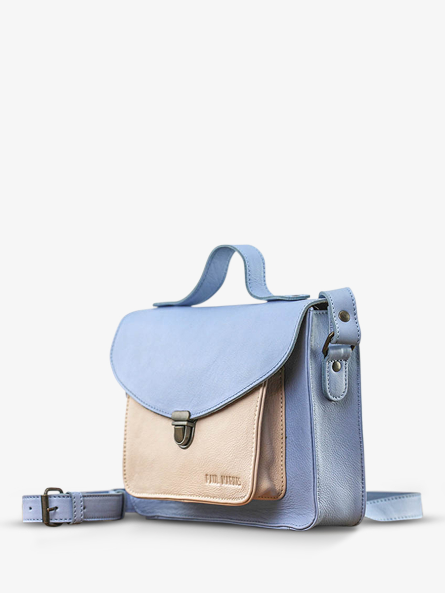 foto-vista-laterale-borsa-a-tramoggia-in-pelle-donna-blu-mademoiselle-george-cupcake-lavanda-paul-marius-w05-ck-la