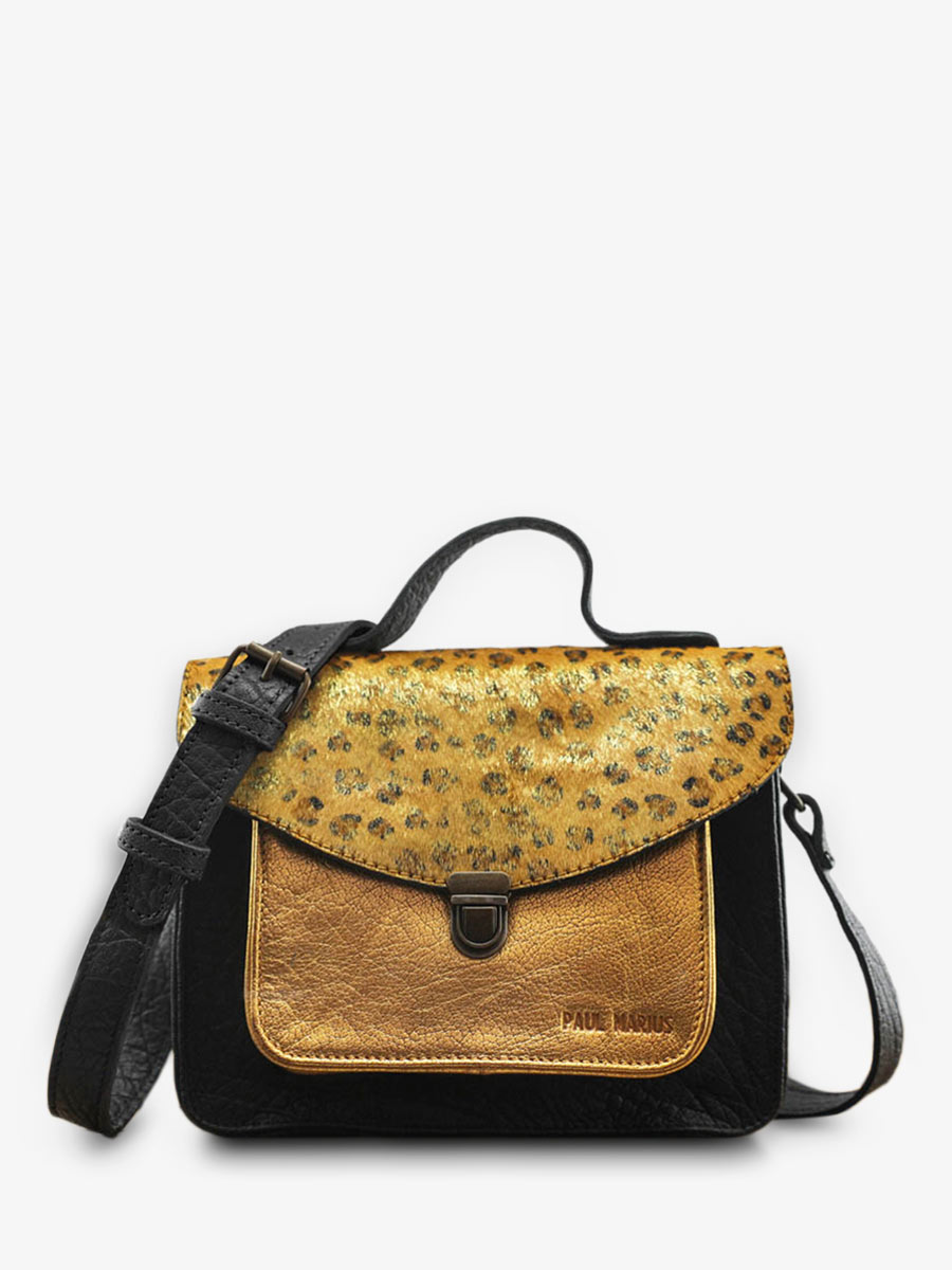 foto-vista-frontale-borsa-a-tramonto-in-pelle-donna-nero-dorato-mademoiselle-george-leopardo-nero-dorato-paul-marius-w05-lp-b-g
