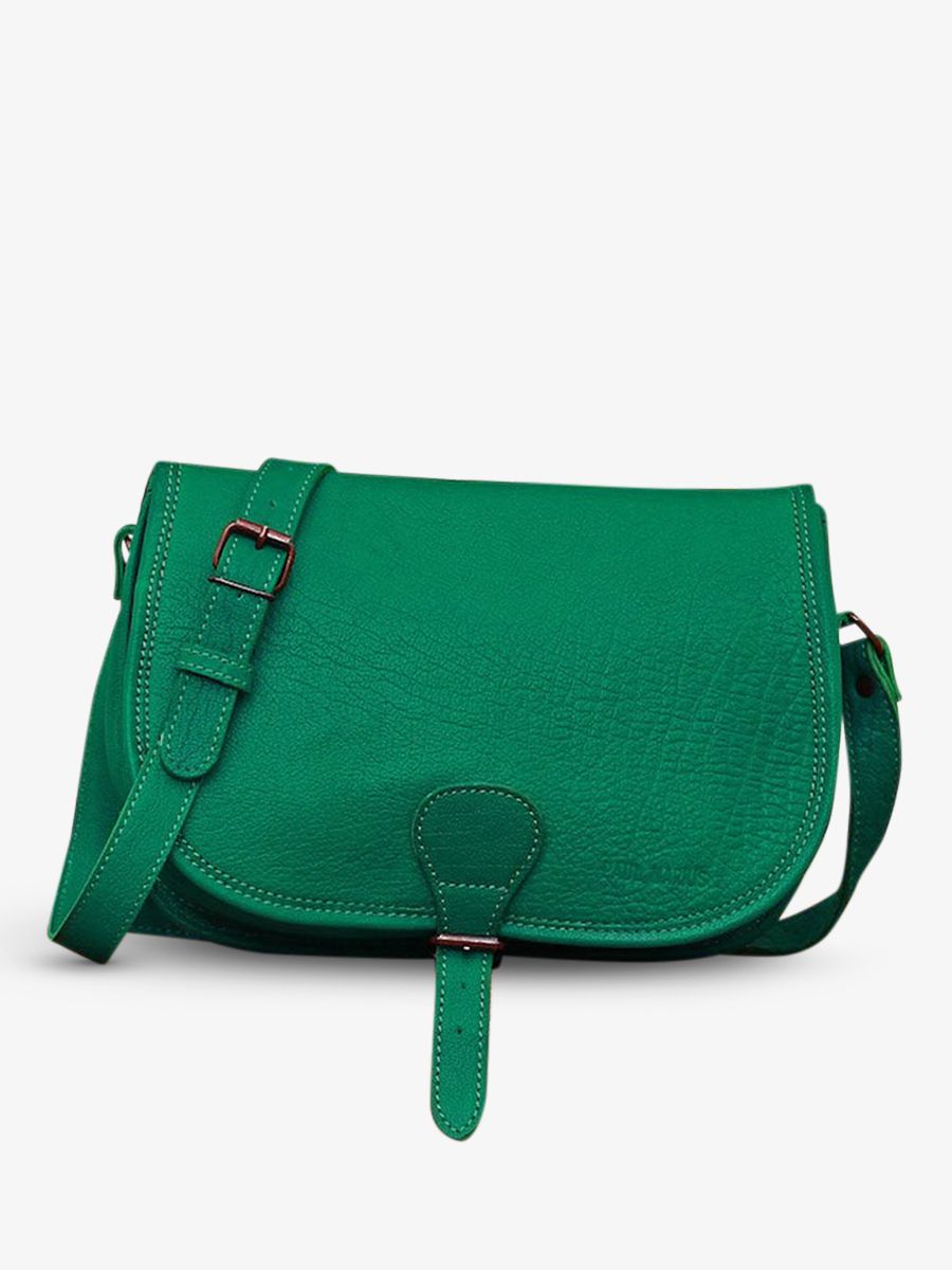 foto-vista-laterale-borsa-a-tracolma-in-pelle-donna-verde-levagabond-verde-giungla-paul-marius-m44l-gr