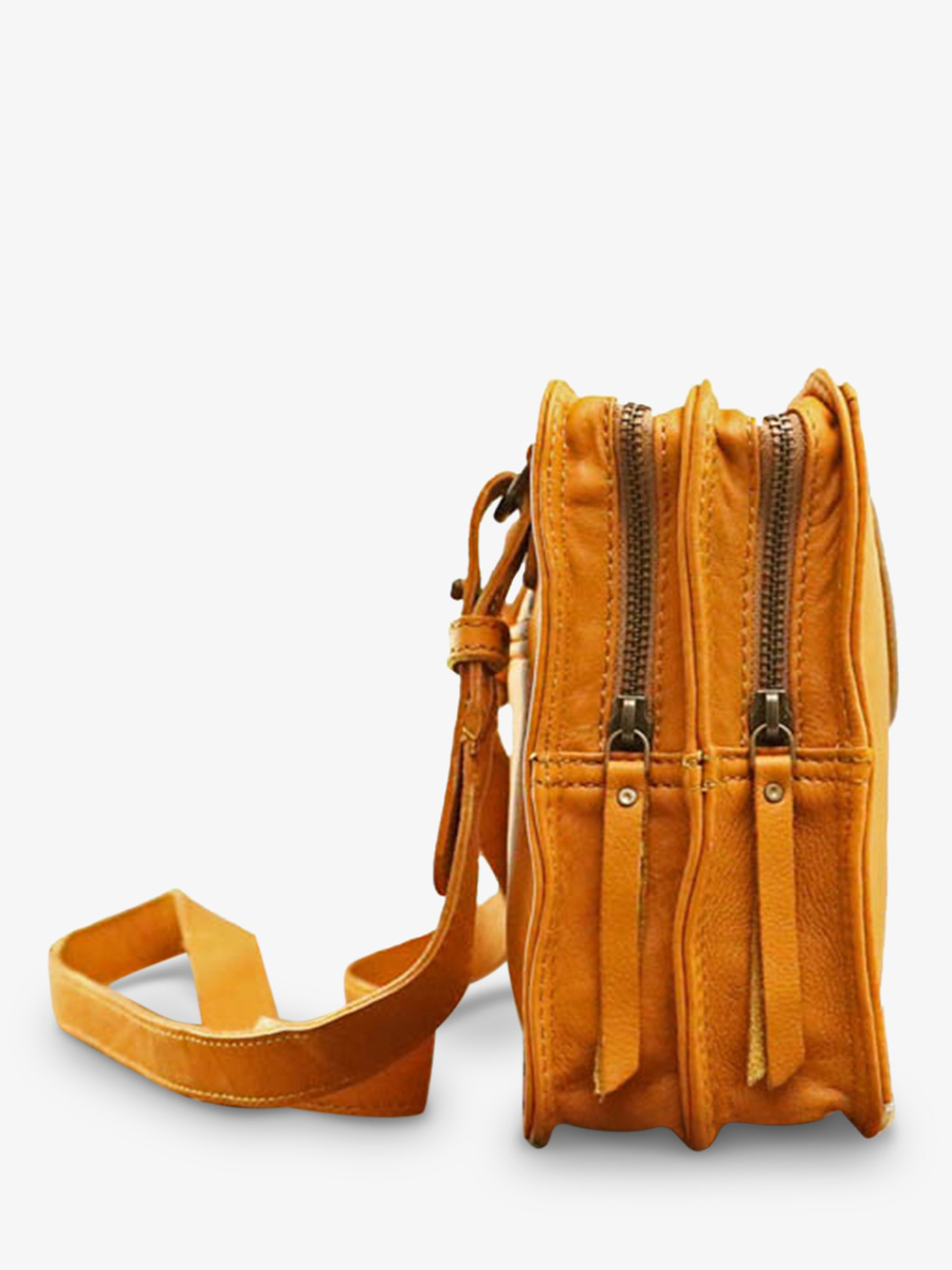 foto-vista-laterale-borsa-a-tramonto-in-pelle-donna-giallo-argento-legraphique-safran-argente-paul-marius-w17-y-s