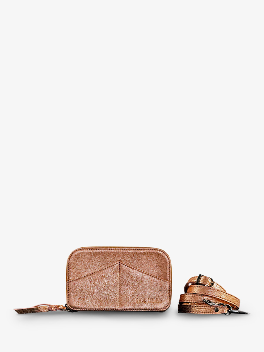foto-vista-frontale-borsa-cintura-in-pelle-donna-rosa-dorata-paula-oro-rosa-paul-marius-m66-g-pi