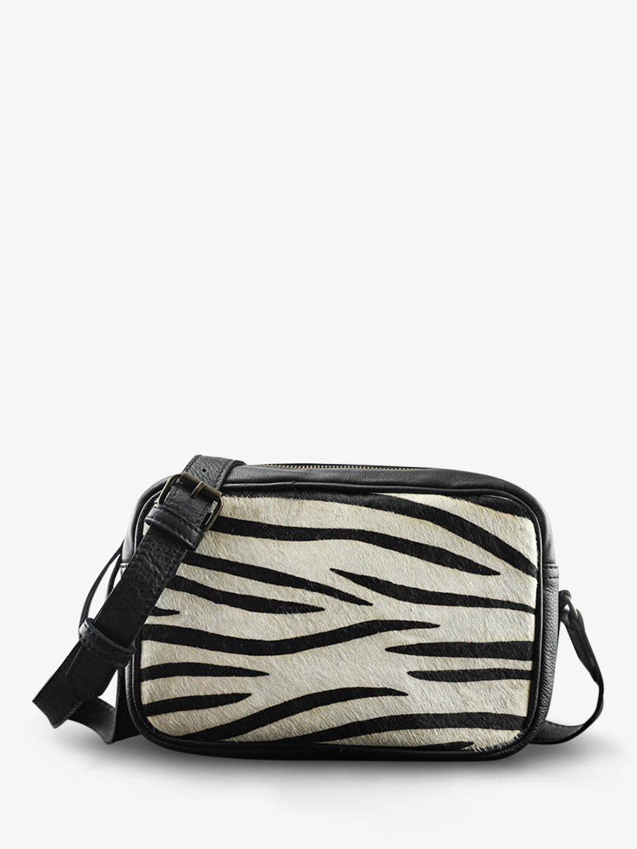 foto-vista-frontale-pochette-in-pelle-donna-nera-limpertinent-zebre-noir-paul-marius-w22-z-b