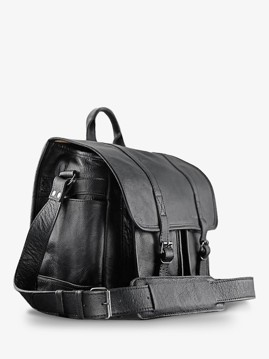 foto-vista-laterale-borsa-fotografica-in-pelle-argentica-nera-lereporter-nera-paul-marius-m54-b