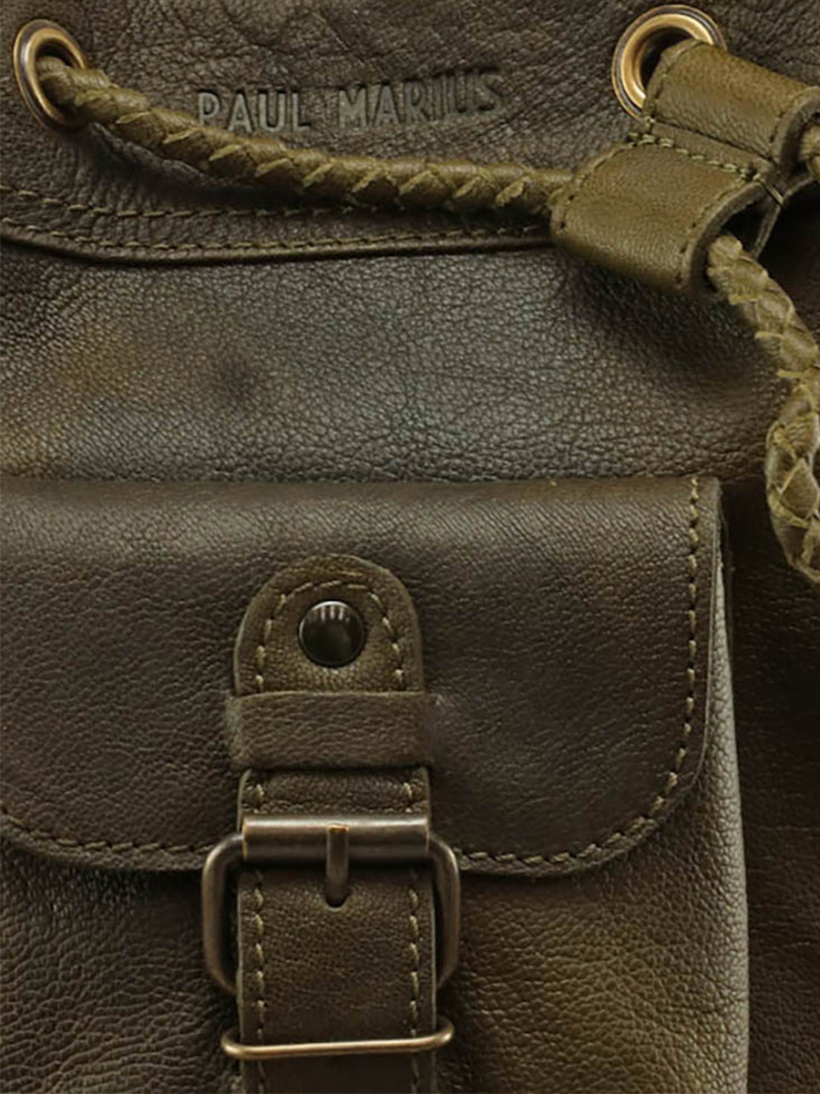 foto-materiale-borsa-a-secchiello-in-pelle-da-donna-kaki-leflâneur-kaki-olio-paul-marius-m303-ok