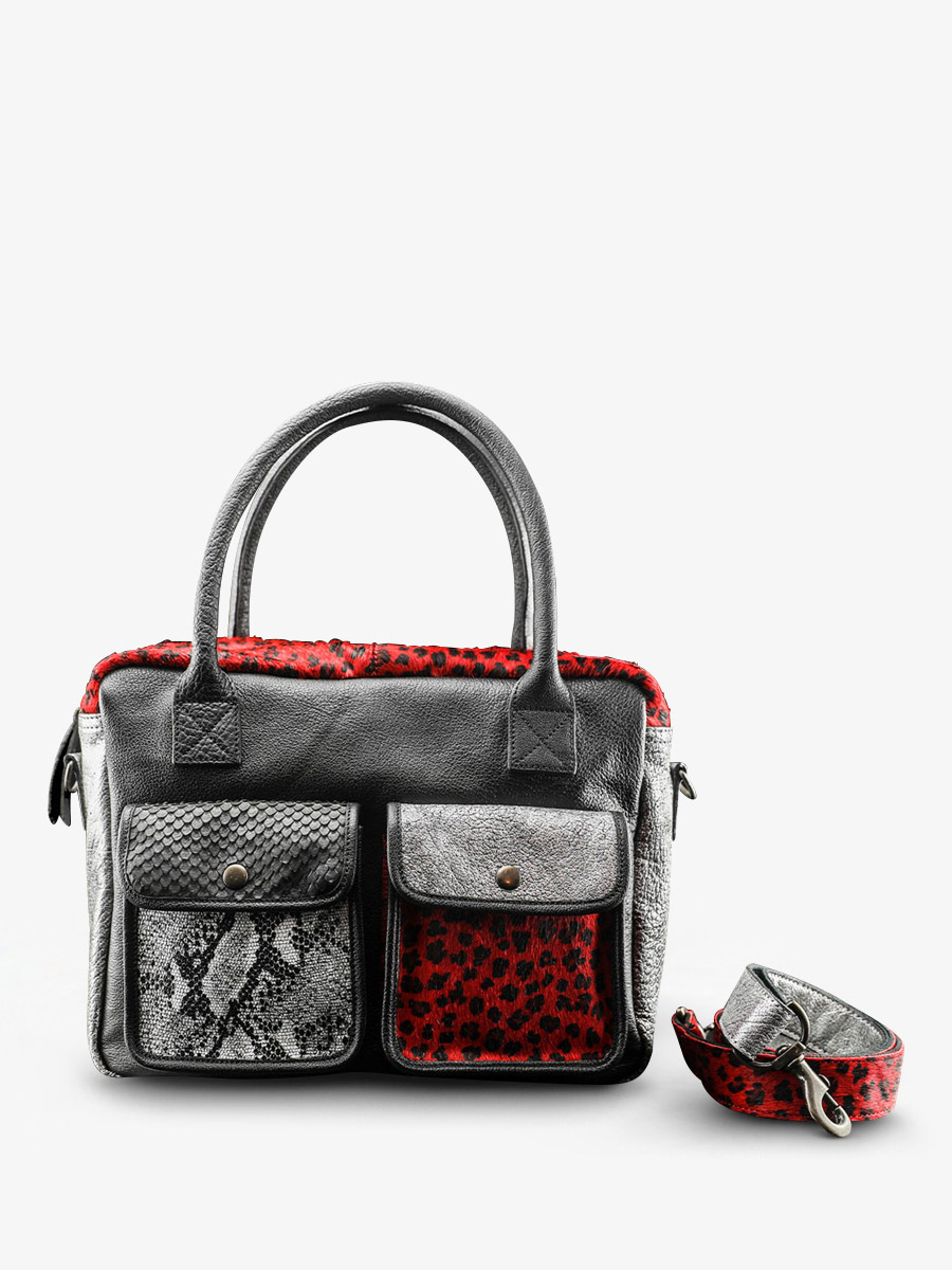 foto-portafoglio-portadocumenti-in-pelle-donna-argento-nero-rosso-ledandy-chimere-argento-nero-rosso-paul-marius-w04-s-b-r