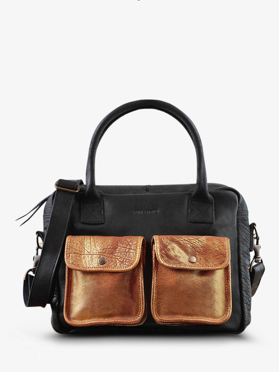 foto-vista-frontale-portadocumenti-in-pelle-donna-nero-dorato-ledandy-nero-dorato-paul-marius-w04-b-g