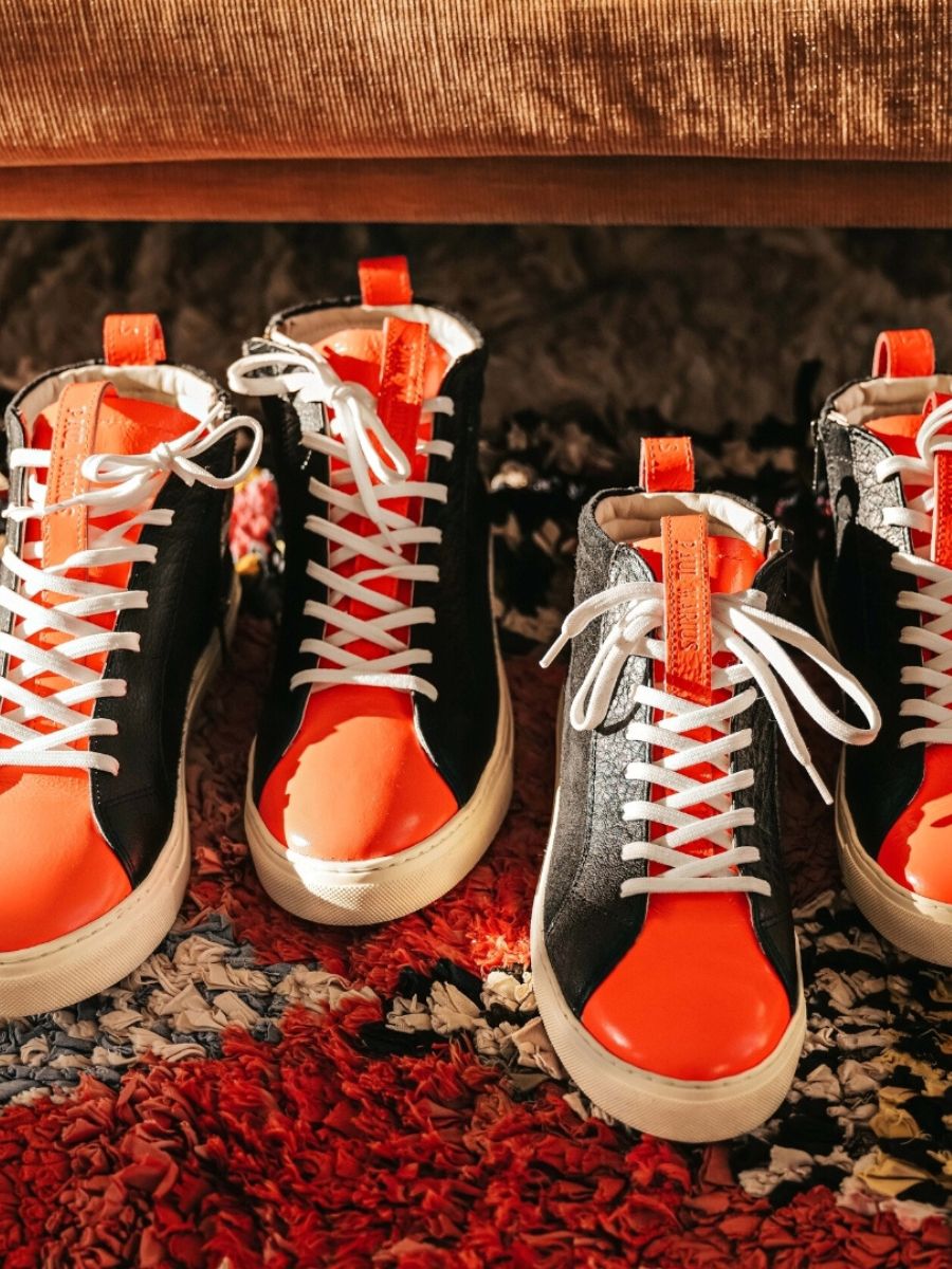 foto-vista-laterale-sneaker-donna-pelle-arancione-pm001-neon-orange-paul-marius-pm001-neon-o-s36