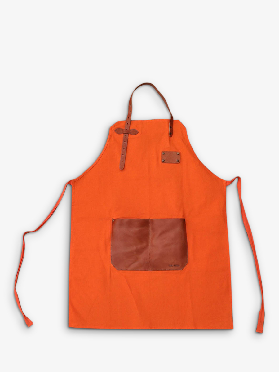 foto-vista-frontale-grembiule-in-pelle-da-giardinaggio-arancione-letablier-orange-paul-marius-apron-o