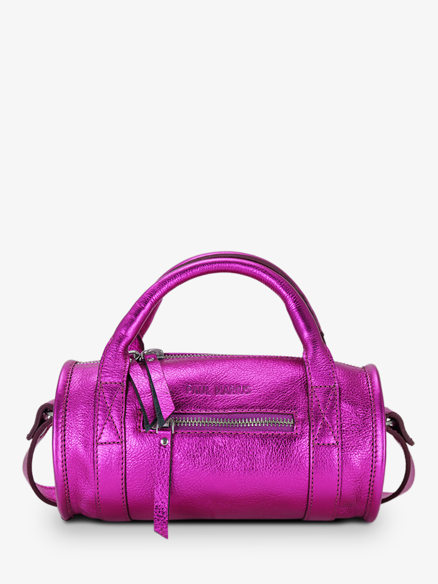 foto-vista-frontale-borsa-bowling-in-pelle-donna-rosa-charlie-ultraviolet-paul-marius-w30-uv-pi