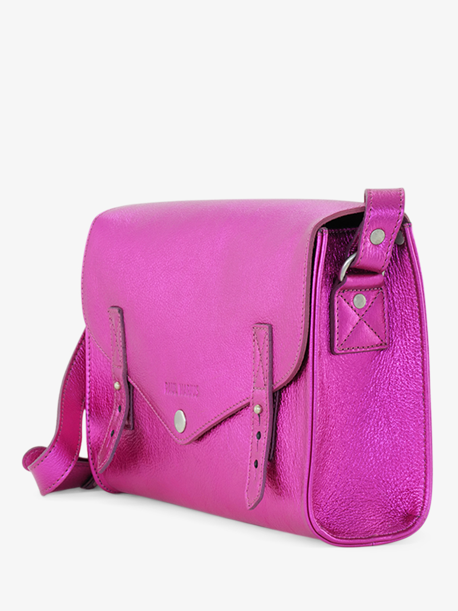 foto-vista-laterale-borsa-a-tramoggia-in-pelle-da-donna-rosa-l-indispensable-ultraviolet-paul-marius-m08-uv-pi