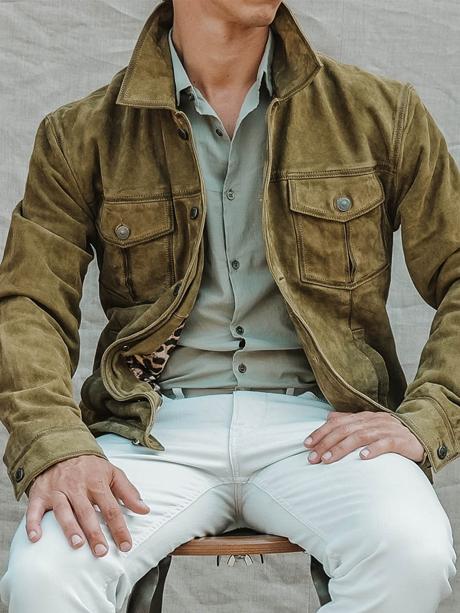 foto-vista-frontale-giacca-in-nubuck-uomo-kaki-lenumero-1-kaki-paul-marius-blouson-k-s