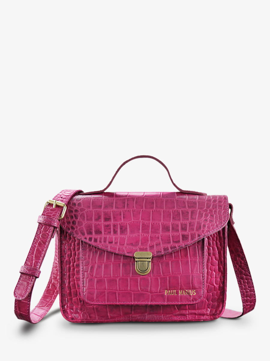 foto-vista-frontale-borsa-a-tracolma-in-pelle-donna-rosa-mademoiselle-george-alligator-cocktail-tourmaline-paul-marius-w05-a-pi