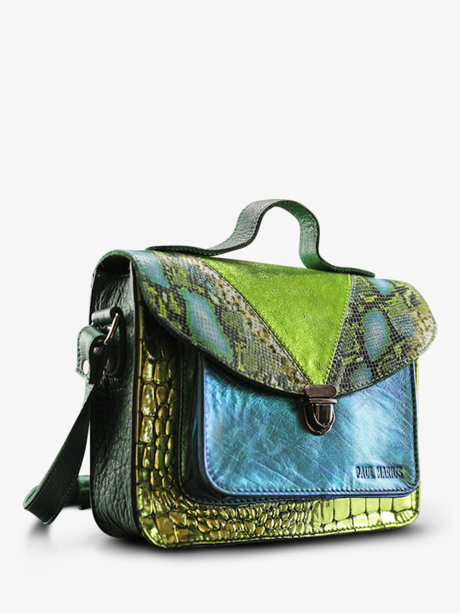 foto-vista-laterale-borsa-a-tramonto-in-pelle-multicolore-donna-mademoiselle-george-chimere-dragon-paul-marius-w05-ch-gr