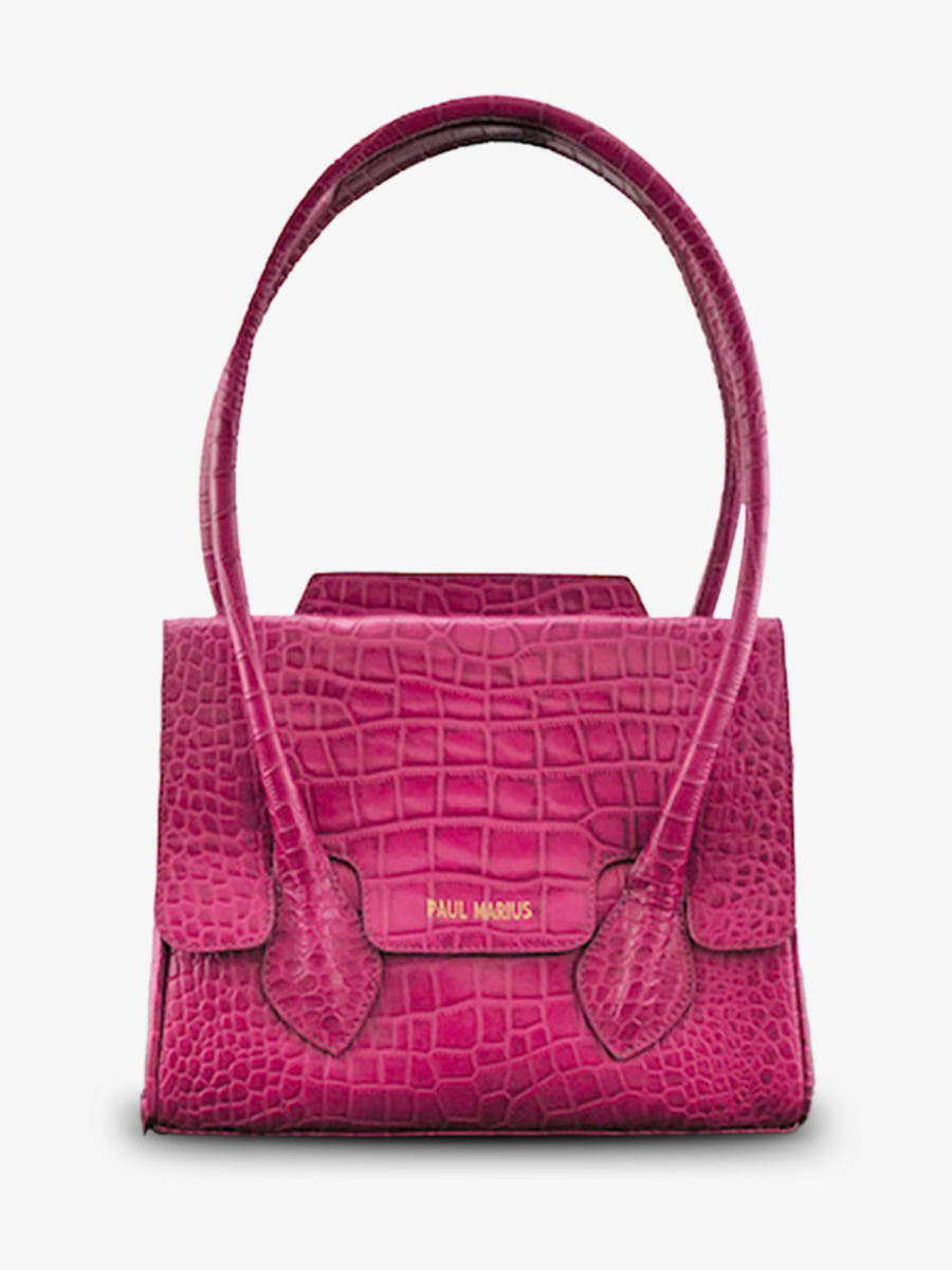 foto-vista-frontale-borsa-a-mano-in-pelle-donna-rosa-colette-s-alligator-cocktail-tourmaline-paul-marius-w28s-a-pi