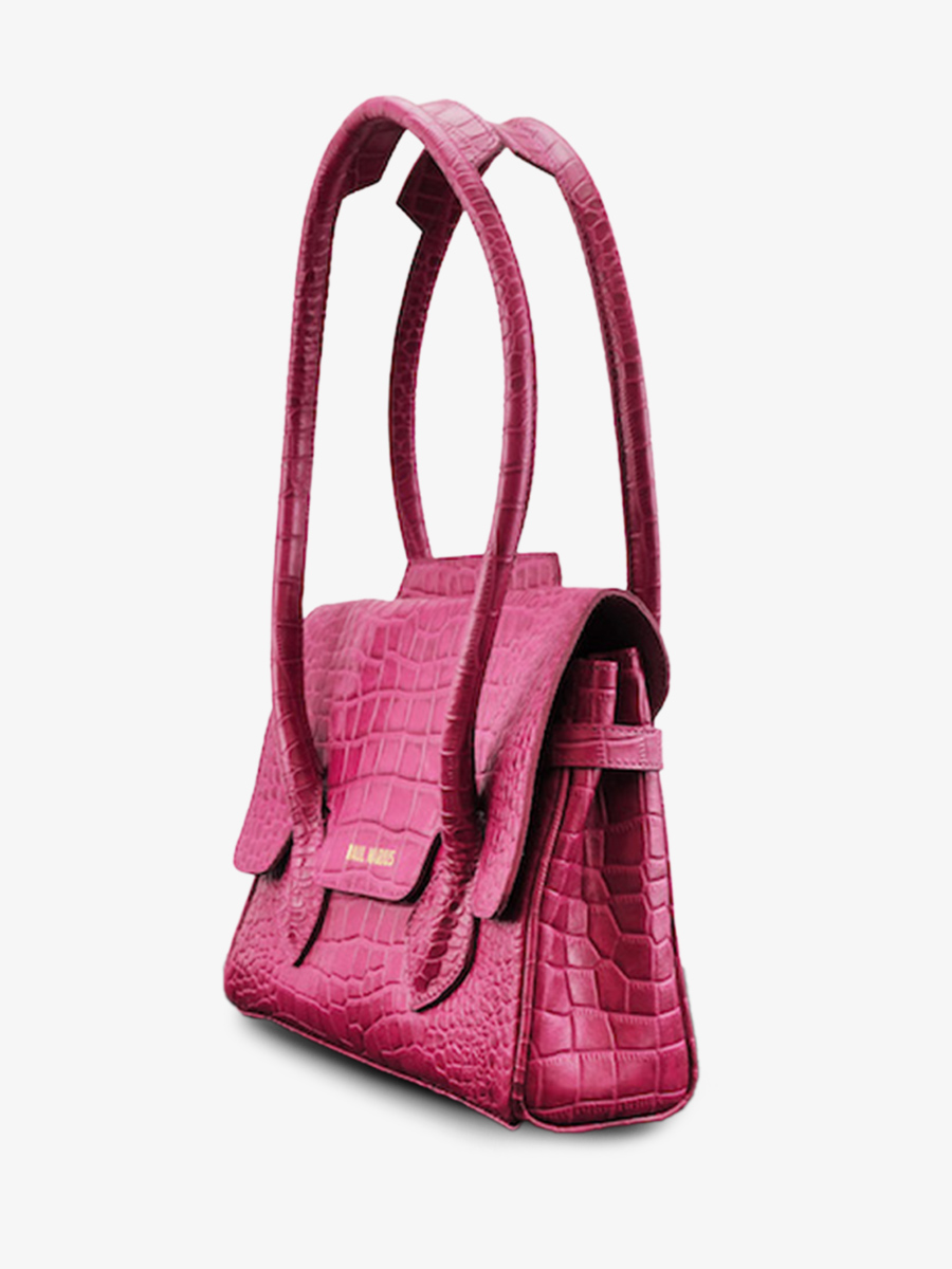foto-vista-laterale-borsa-a-mano-in-pelle-donna-rosa-colette-s-alligator-cocktail-tourmaline-paul-marius-w28s-a-pi
