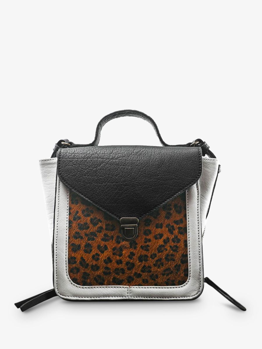 foto-vista-laterale-piccola-borsa-a-tramonto-in-pelle-da-donna-nera-bianca-mistinguette-leopardata-nera-bianca-paul-marius-w20-lp-b-w