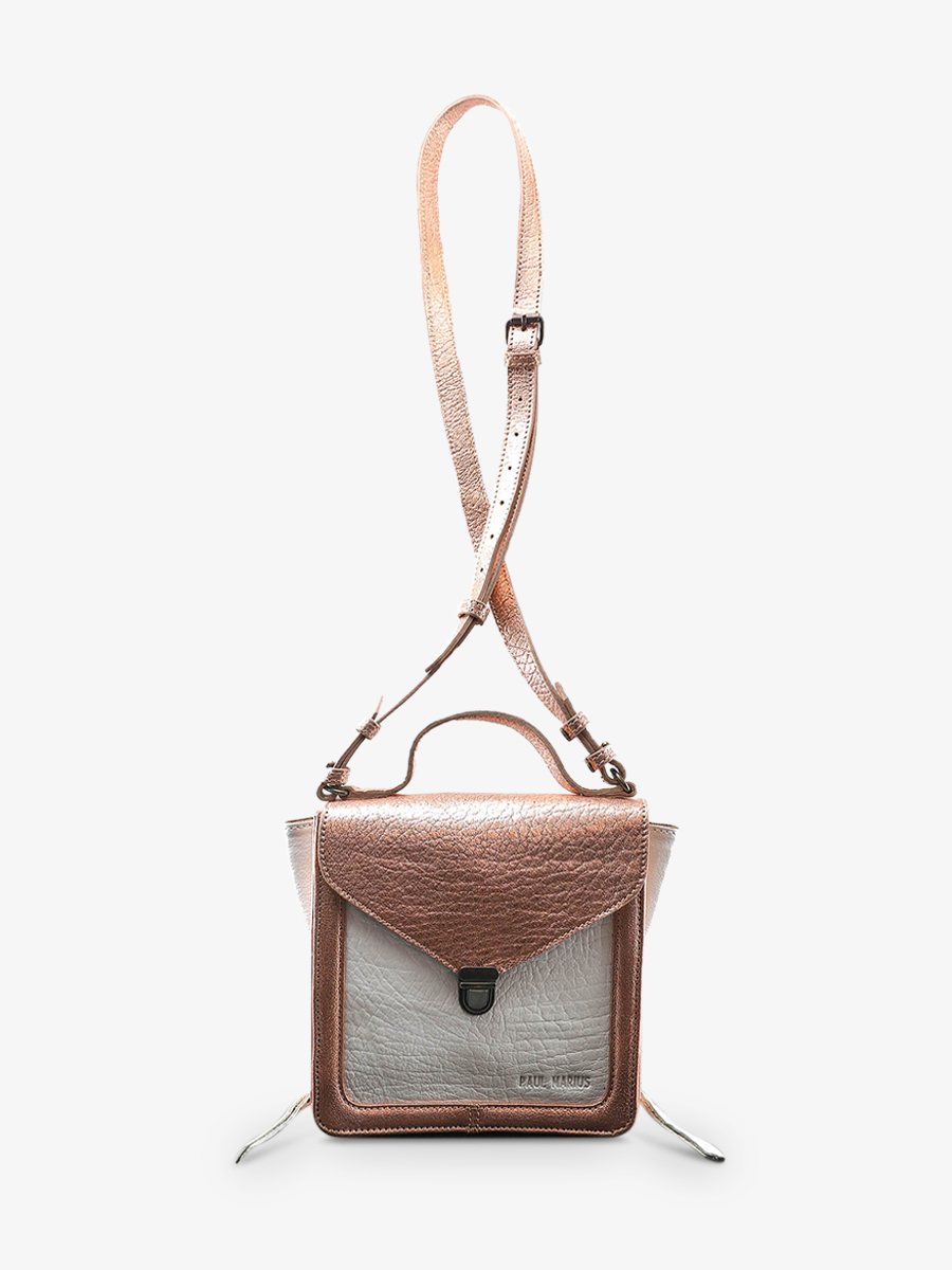 foto-vista-laterale-piccola-borsa-a-tracolma-in-pelle-da-donna-rosa-dorata-bianca-mistinguette-oro-rosa-bianca-paul-marius-w20-g-pi-w