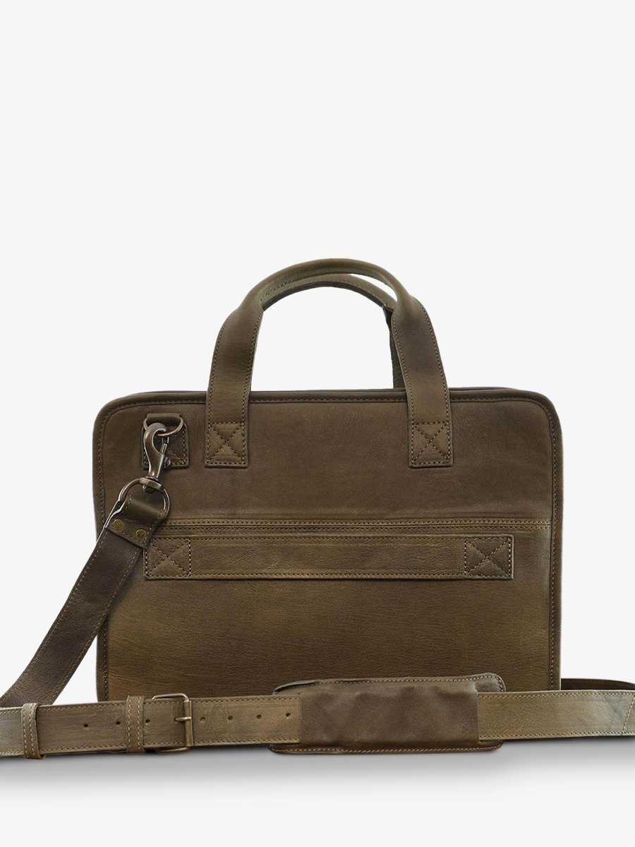 foto-vista-posteriore-portadocumenti-in-pelle-da-uomo-kaki-leconquerant-treccia-kaki-paul-marius-b01w-k