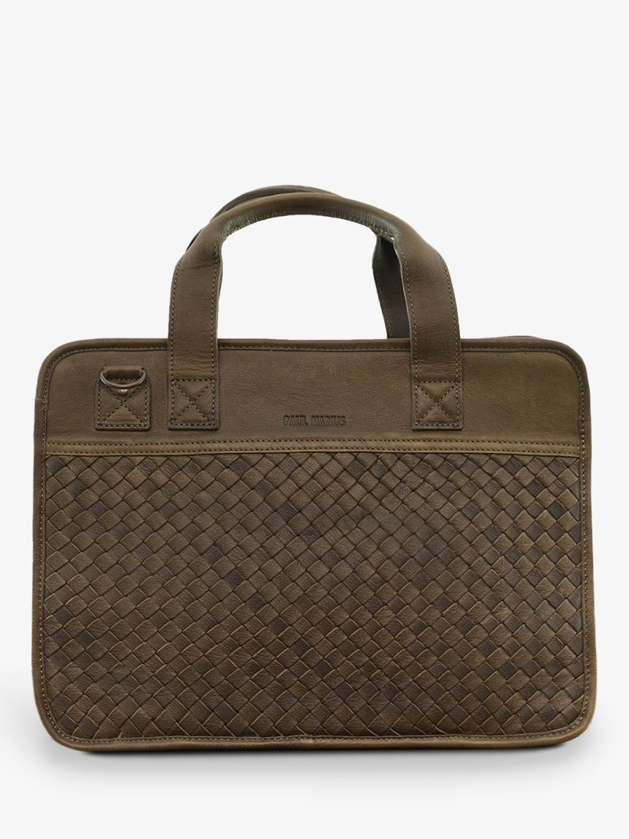 foto-vista-laterale-portadocumenti-in-pelle-uomo-kaki-leconquerant-tressé-kaki-paul-marius-b01w-k