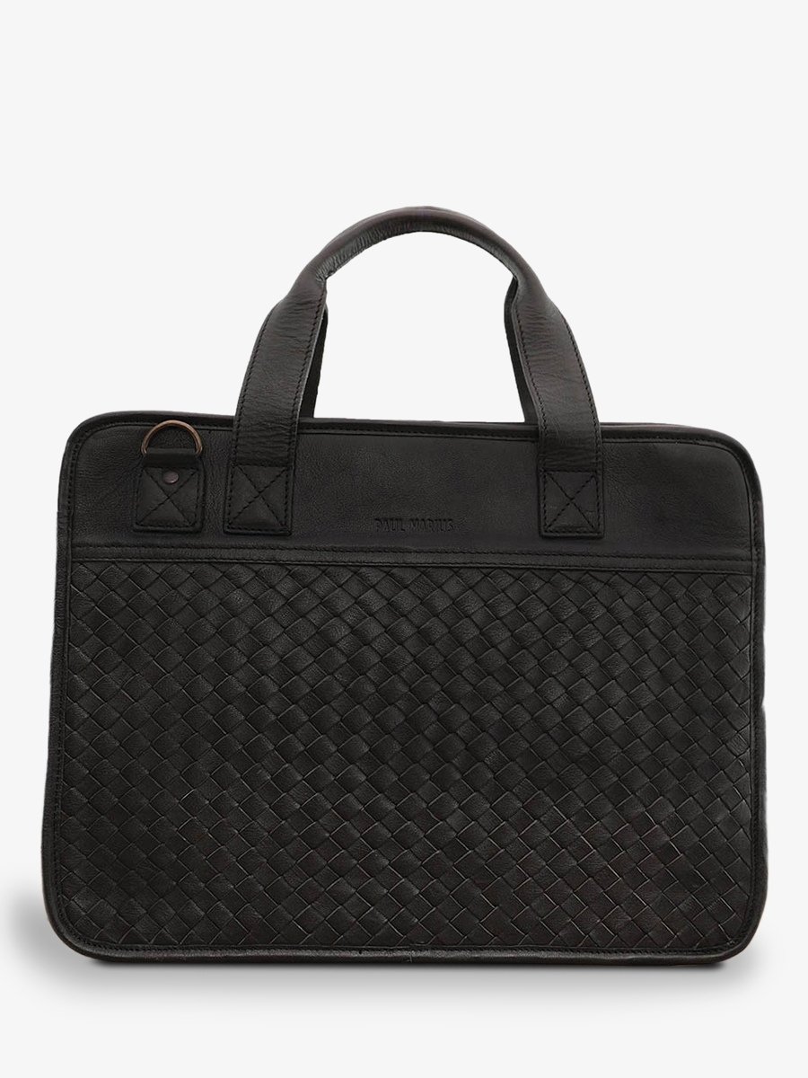 foto-vista-frontale-portadocumenti-in-pelle-uomo-nero-leconquerant-treccia-nera-paul-marius-b01w-b