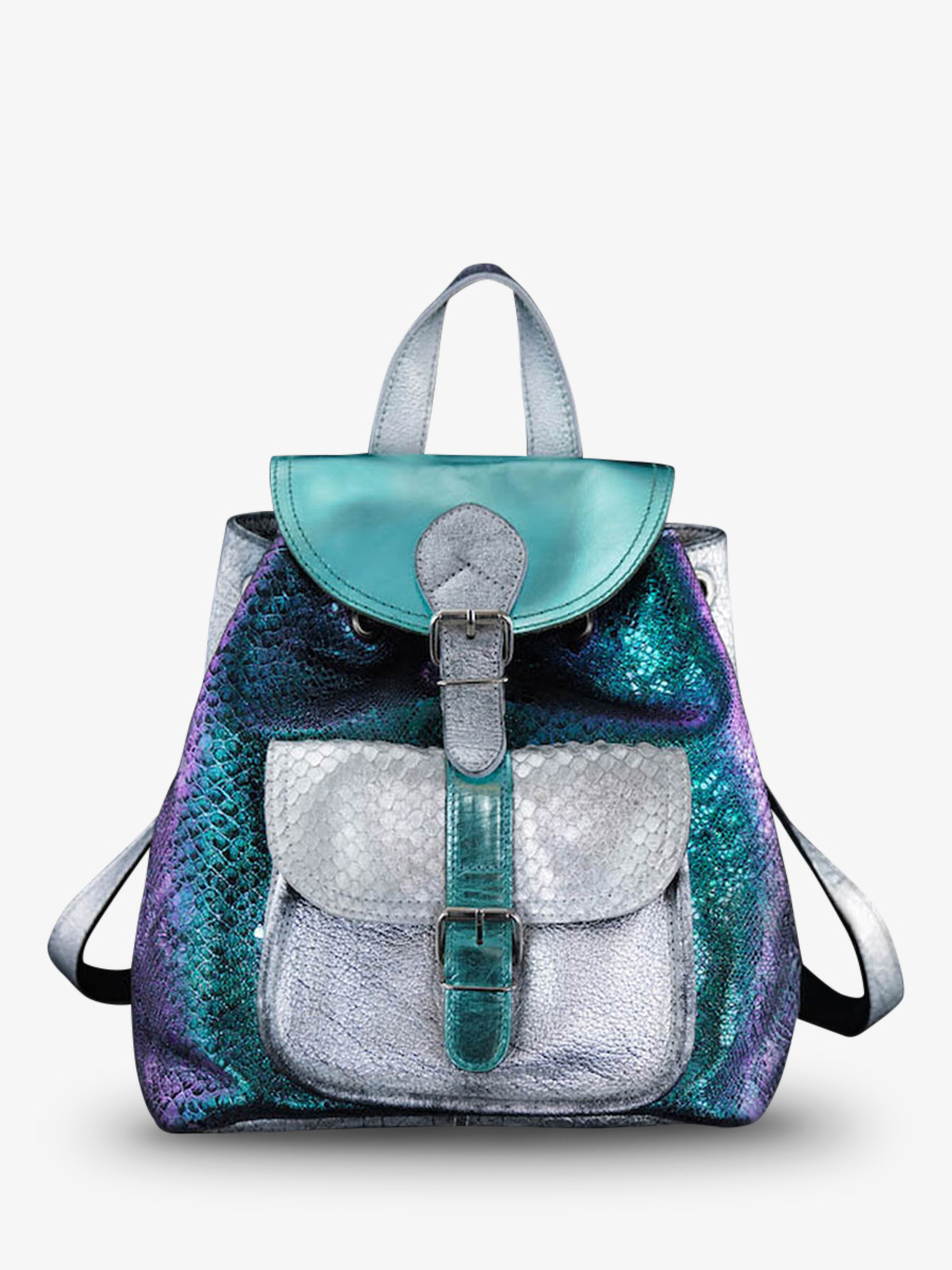 foto-vista-frontale-zaino-in-pelle-donna-blu-bianco-lebaroudeur-chimere-polaire-paul-marius-m40-ch-s-blu