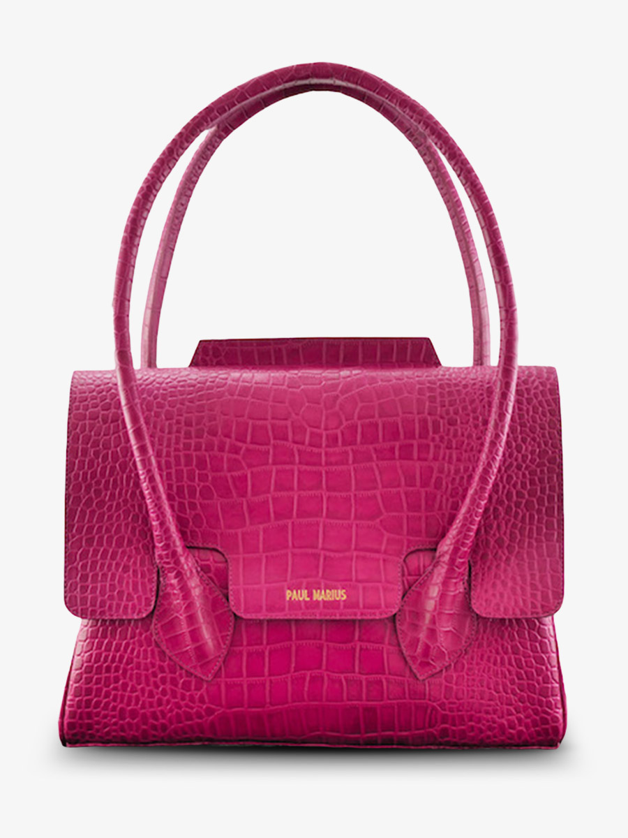 foto-vista-laterale-borsa-a-mano-in-pelle-rosa-colette-m-alligator-cocktail-tourmaline-paul-marius-w28m-a-pi