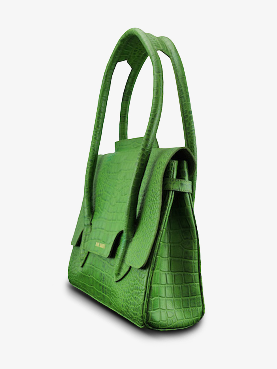 foto-vista-laterale-borsa-a-mano-in-pelle-donna-verde-colette-m-alligator-cocktail-jade-paul-marius-w28m-a-gr