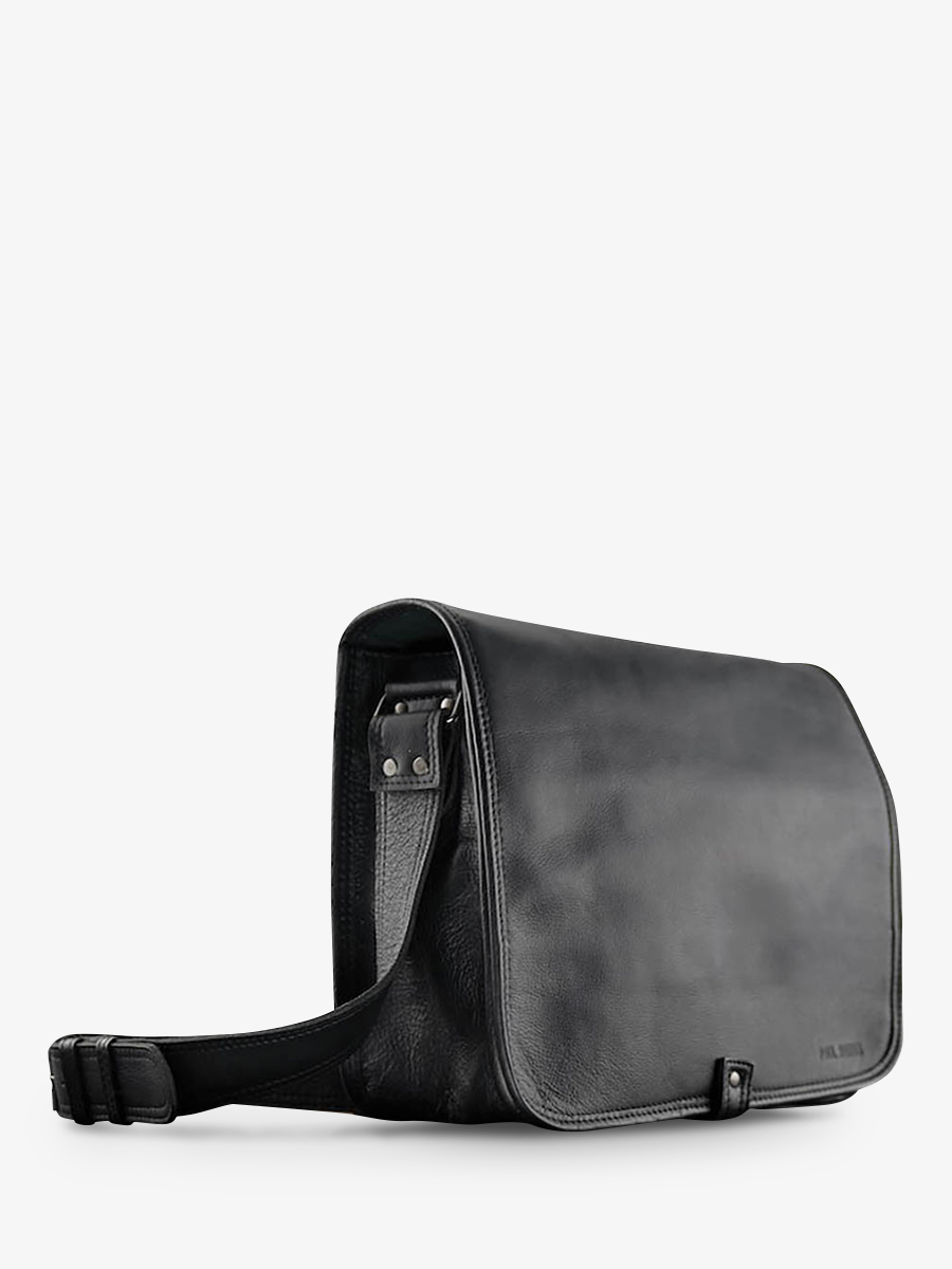 foto-vista-laterale-borsa-da-lavoro-business-nera-lemessager-m-nera-paul-marius-m11s14-b