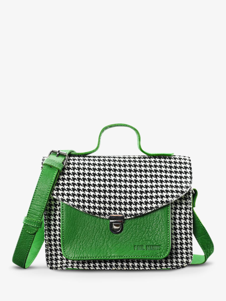 foto-vista-frontale-borsa-a-tramonto-in-pelle-donna-verde-mademoiselle-george-grand-prix-verde-acido-paul-marius-w05-hs-gr