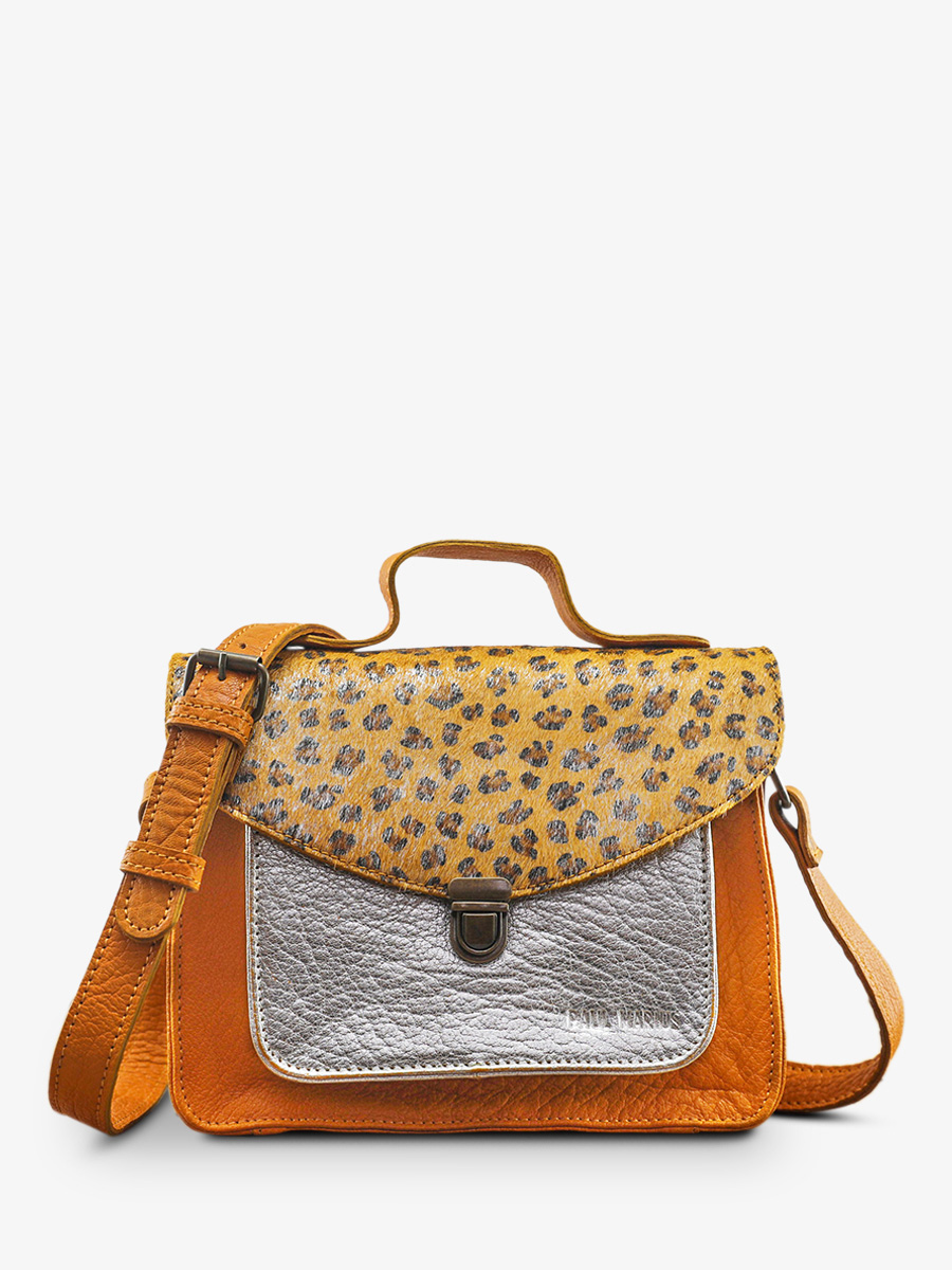 foto-vista-frontale-borsa-a-tracolma-in-pelle-donna-giallo-argento-mademoiselle-george-leopard-safran-argente-paul-marius-w05-lp-y-s