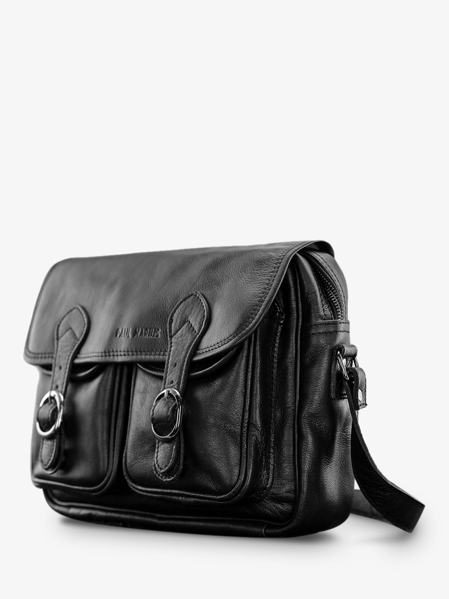 foto-vista-laterale-borsa-a-tramoggia-in-pelle-da-donna-nera-lerouen-nera-paul-marius-m45-b
