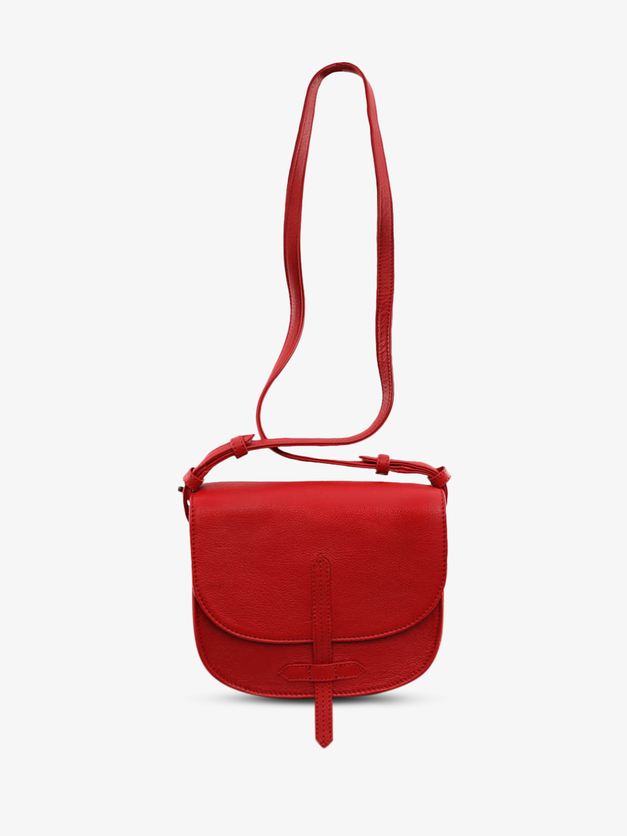 foto-vista-frontale-borsa-a-tracolma-in-pelle-da-donna-rossa-lidole-rosso-carminio-paul-marius-w16-r