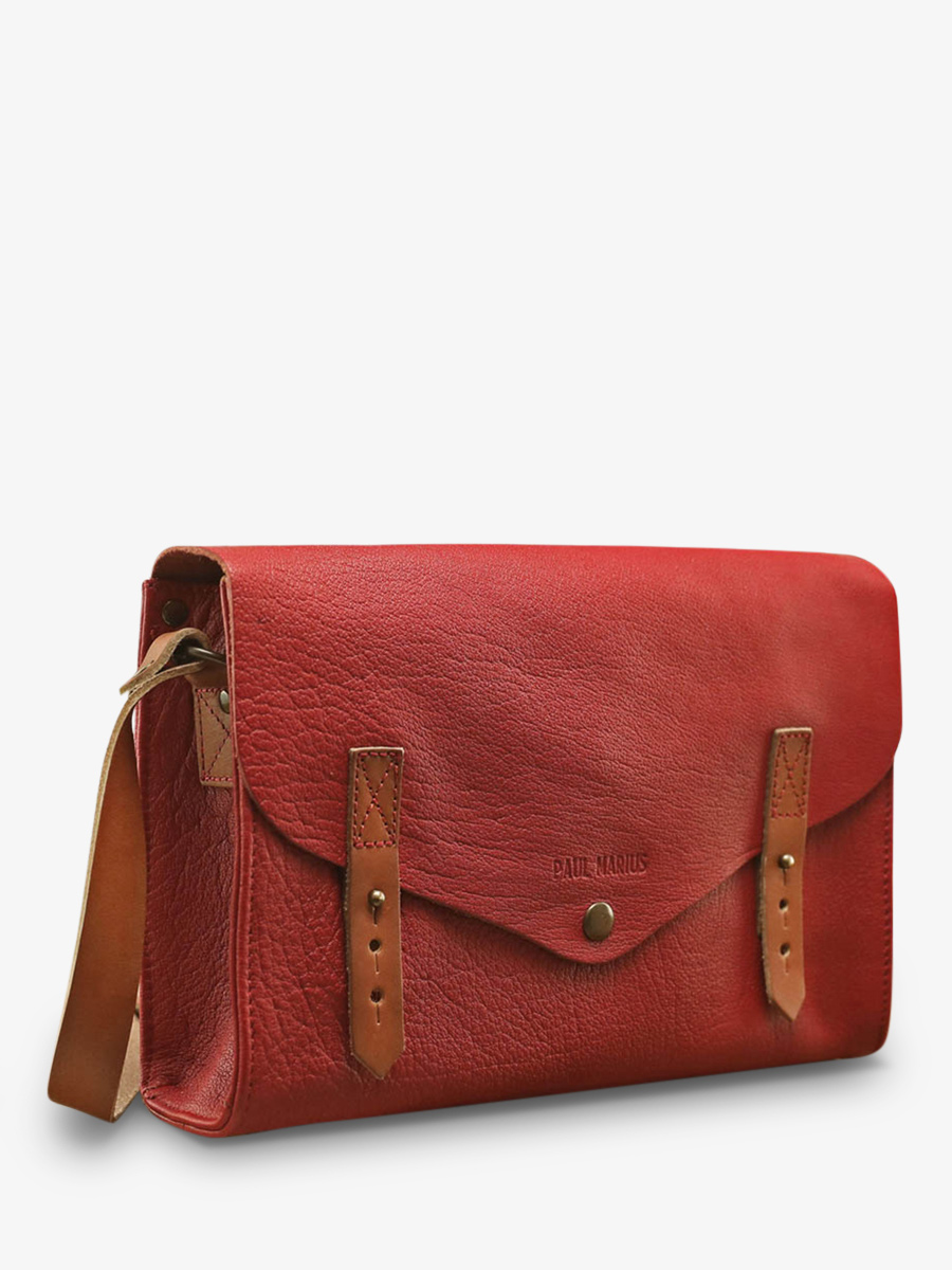 foto-vista-laterale-borsa-a-tracolma-in-pelle-da-donna-rossa-lindispensable-rossa-carmin-paul-marius-w08-r